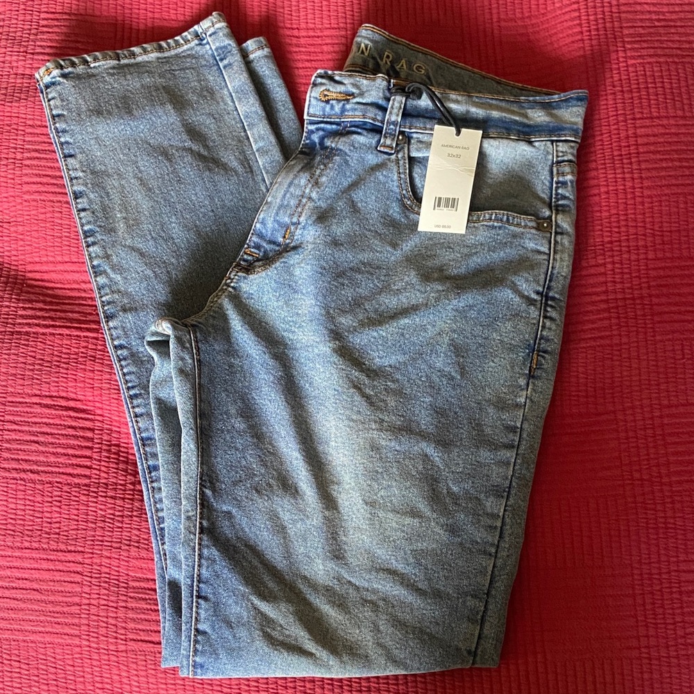 American Rag Men's Skinny Jeans - Light Blue